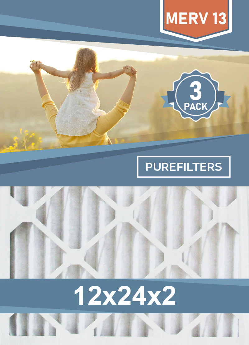 Pleated 12x24x2 Furnace Filters - (3-Pack) - MERV 8, MERV 11 and MERV 13 - Image 4