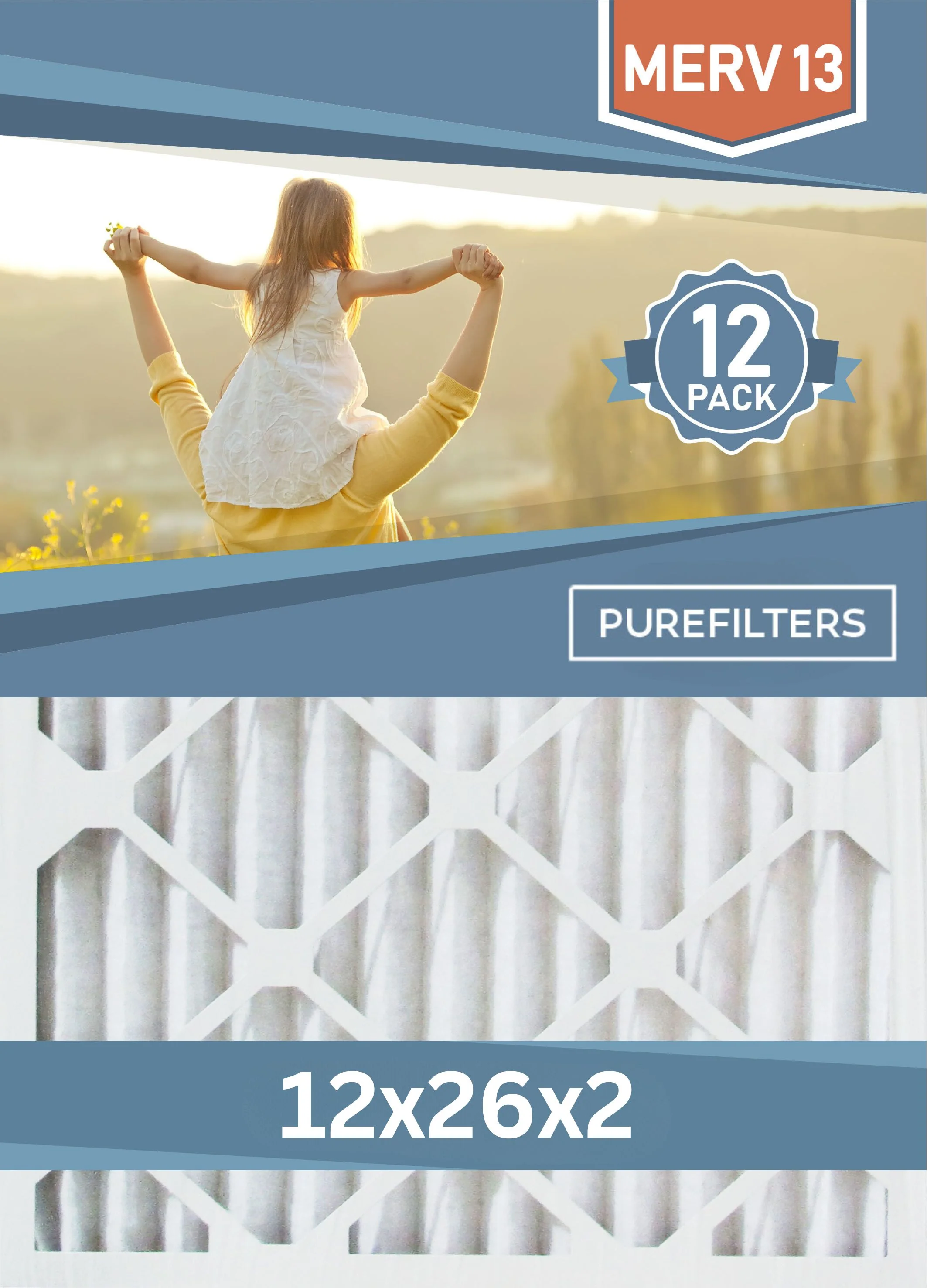 Pleated 12x26x2 Furnace Filters - (12-Pack) - Custom Size MERV 8, MERV 11 and MERV 13 - Image 4